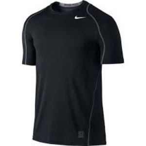 nike pro black mens top